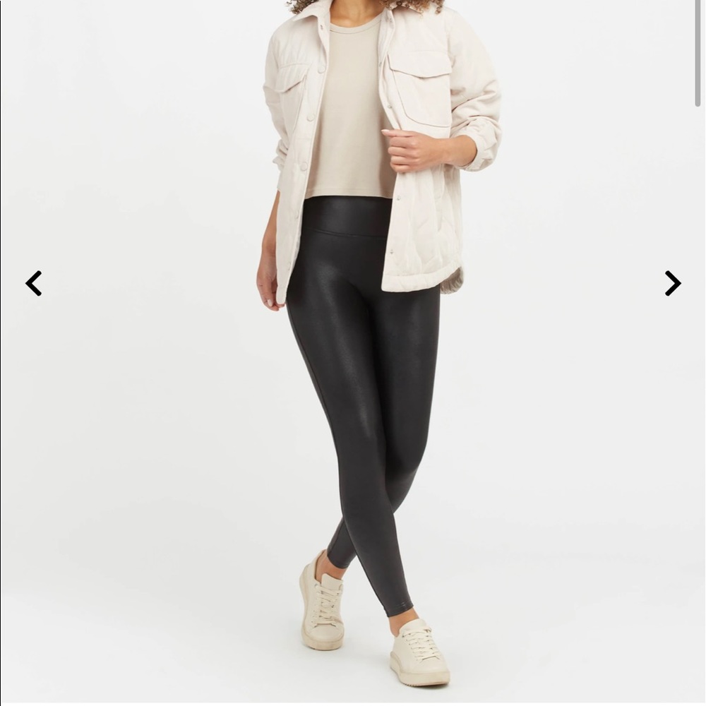 Spanx faux leather leggings, never worn! Perfect condition